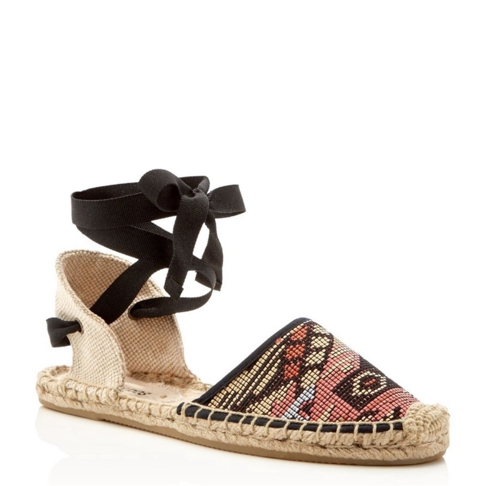 🍃 NEW SOLUDOS LACE UP RAFFIA ESPADRILLES🍃